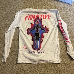 Primitive Dragon Ball Super White Long Sleeve Tee